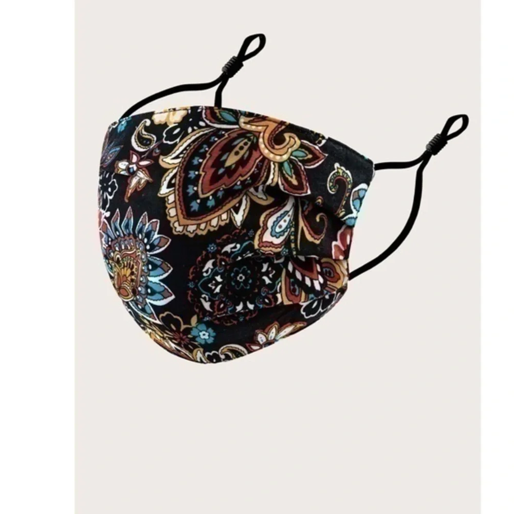 💋 Flower Pattern Face Covering mask - adjustable